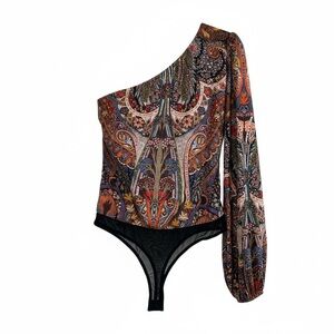 NWT Lulus Whimiscal Print Bodysuit